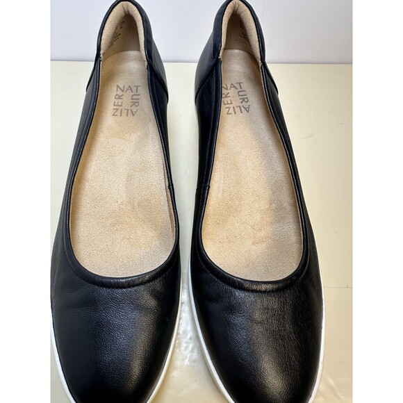 Naturalizer Women’s Black Wedge Slip-On Size 8.5 EU 39 Comfort Support Shoe - Picture 8 of 10